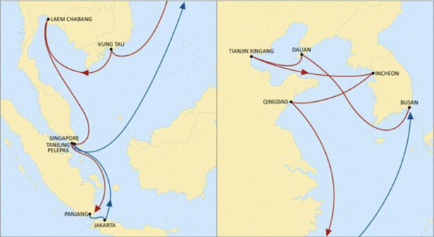 Route News! MSC will update the Asian regional route Pertiwi from April